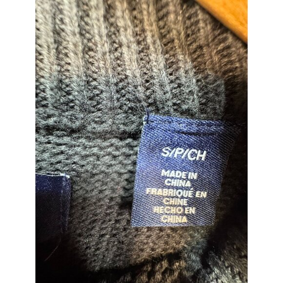 Chaps Mens Fair Isle Sweater S Size Black/Gray Nordic Pattern 1 Knitwear Crewnec - Picture 3 of 13